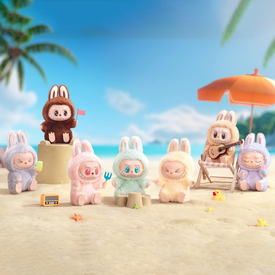 POP MART The Monsters Have a Seat Vinyl Plush Blind Box Figures (Pack of 6)