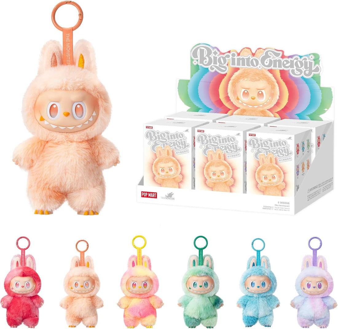 POP MART The Monsters Big into Energy Series-Vinyl Plush Pendant Blind Box (Pack of 6)